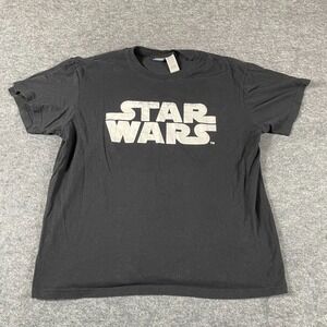 Star Wars T Shirt Womens Large Black‎ Sleepwear Short Sleeve Spell Out Oversized